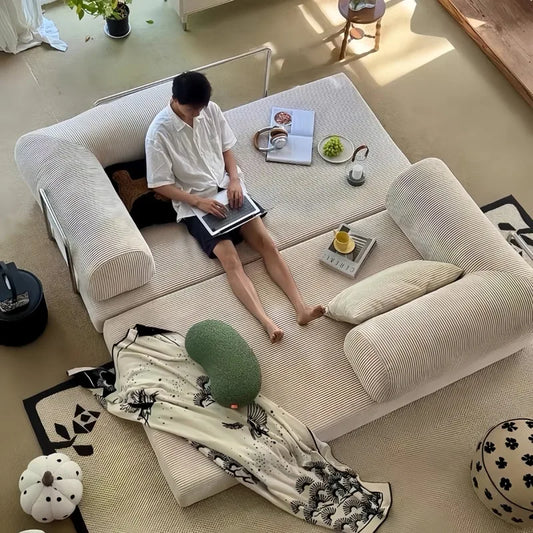 Loveseat Sofa Pressed Chair Bed Armchairs Rattan Furniture Home Magalu Compressed Vacuum Sofa Seating Room Pouf Corduroy Couch