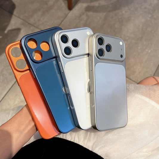 Original colorful logo Matte Phone Case For iPhone 17 16 15 14 13 ProMax 15 16 plus 17Pro Shockproof Soft Edge Protective Cover