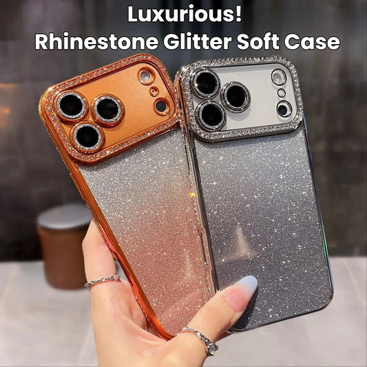 Luxury Diamond Glitter Phone Case For iPhone 17 Pro 17 Pro Max 17 16 15 14 13 12 11 Pro Max Plus Shockproof Women Phone Cover