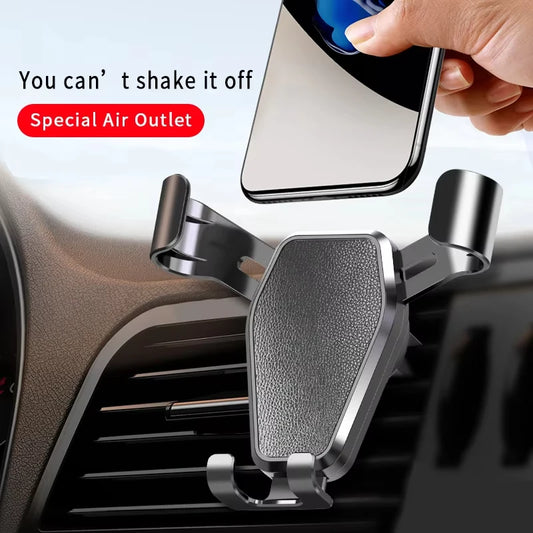 Car Mobile Phone Bracket Automatic Multifunctional Car Air Outlet Gravity Navigation Bracket Universal Mobile Phone Bracket (Copy)