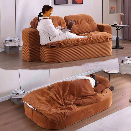Compression Sofa Couch Convertible Sofa Bed Boneless Sofas Convertible Folding Comfy Corduroy Sleeper Floor Sofa Bed in A Box