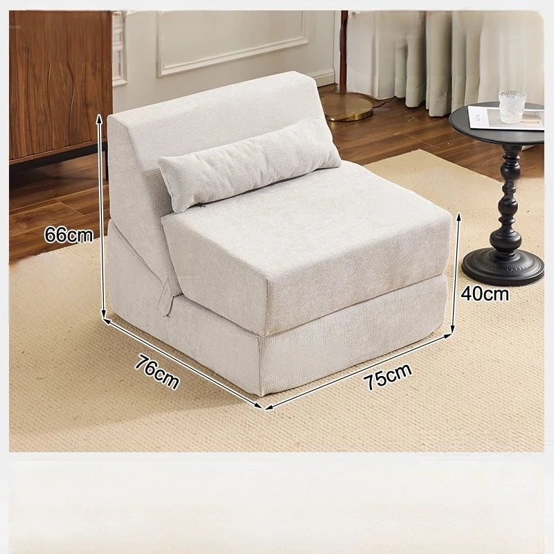 Folding Sofa Bed Vacuum Compression Convertible Sofa in Bed Retro High-end Corduroy Living Room Washable Customizable