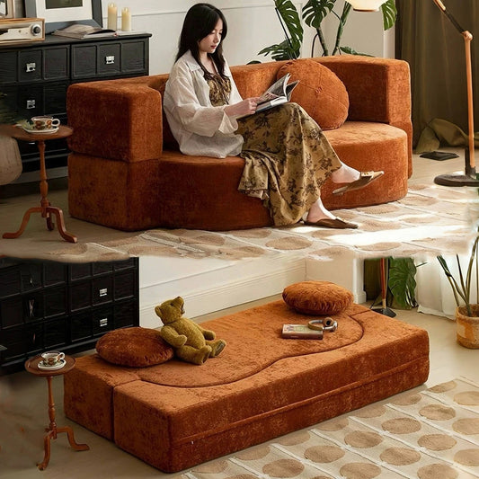 200cm Living Room Sofas Vacuum Compression Sofa Pure Sponge Single Multifunctional Foldable Special Shaped Sofa Bed Furniture