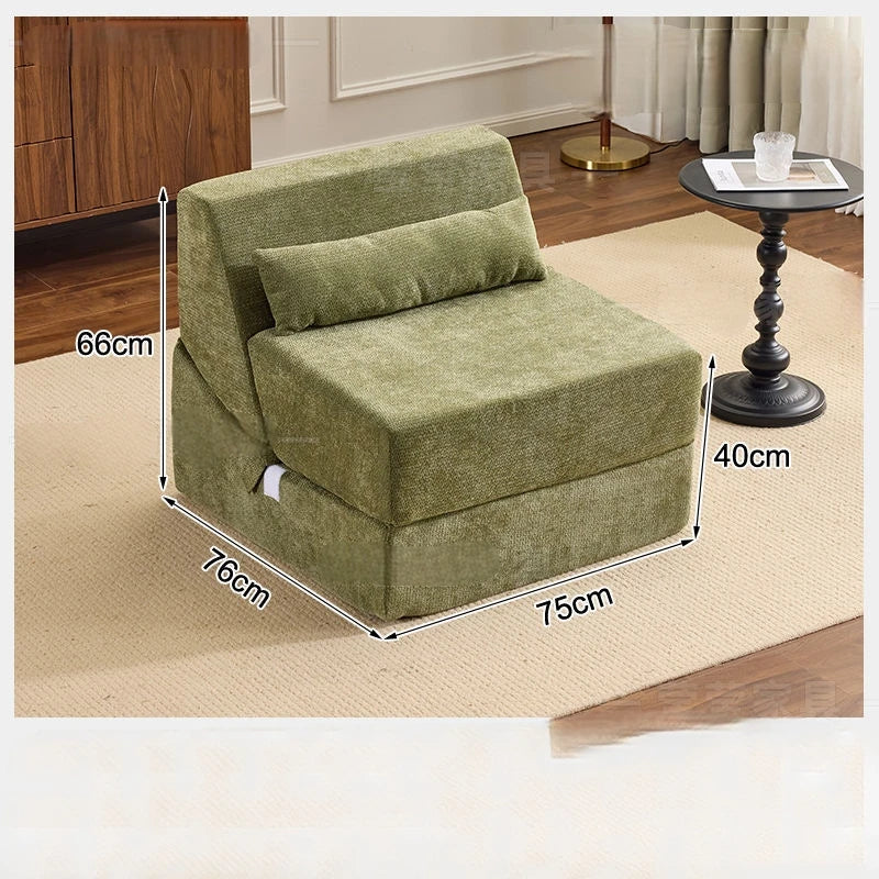 Folding Sofa Bed Vacuum Compression Convertible Sofa in Bed Retro High-end Corduroy Living Room Washable Customizable