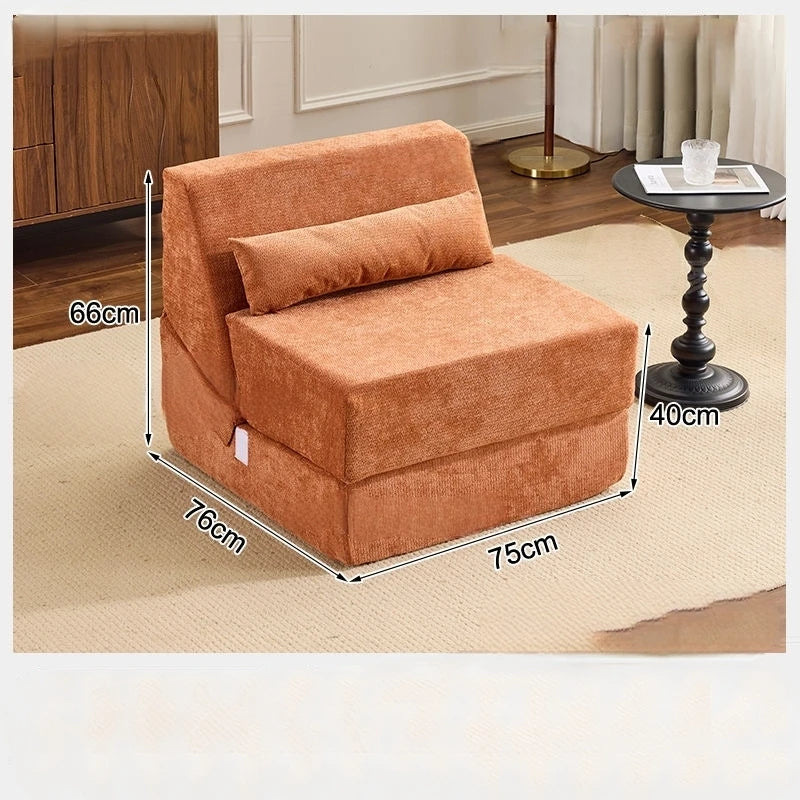 Folding Sofa Bed Vacuum Compression Convertible Sofa in Bed Retro High-end Corduroy Living Room Washable Customizable