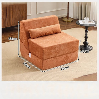 Folding Sofa Bed Vacuum Compression Convertible Sofa in Bed Retro High-end Corduroy Living Room Washable Customizable