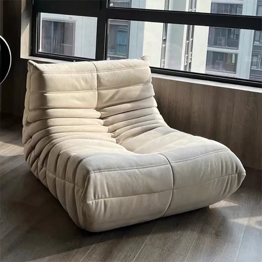 Lazy Floor Couch Caterpillar Sofa Chair Soft Living Room Sofa Recliner Bedroom Balcony Leisure Single Sofa Fireside Chair