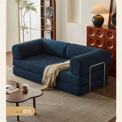 Folding Sofa Bed Vacuum Compression Convertible Sofa in Bed Retro High-end Corduroy Living Room Washable Customizable