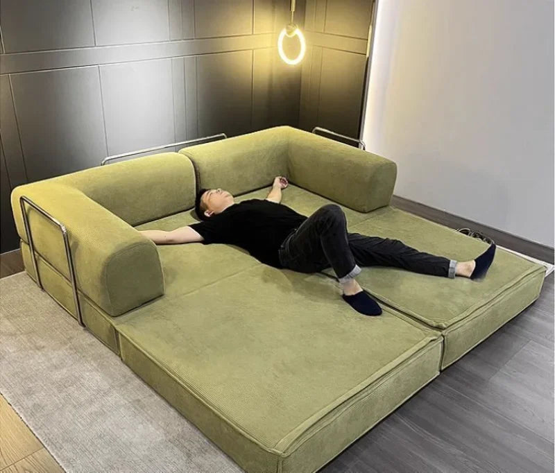 Two-tone Teddy Sofa, Compression Sofa, Multifunctional Sofa, Popular Model, Support Color Customization, Washable