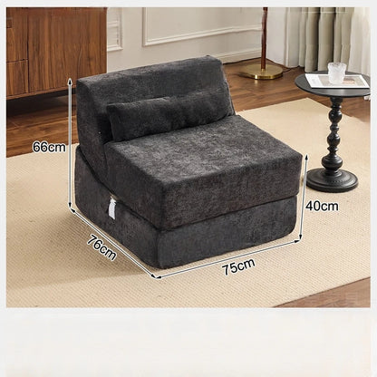 Folding Sofa Bed Vacuum Compression Convertible Sofa in Bed Retro High-end Corduroy Living Room Washable Customizable