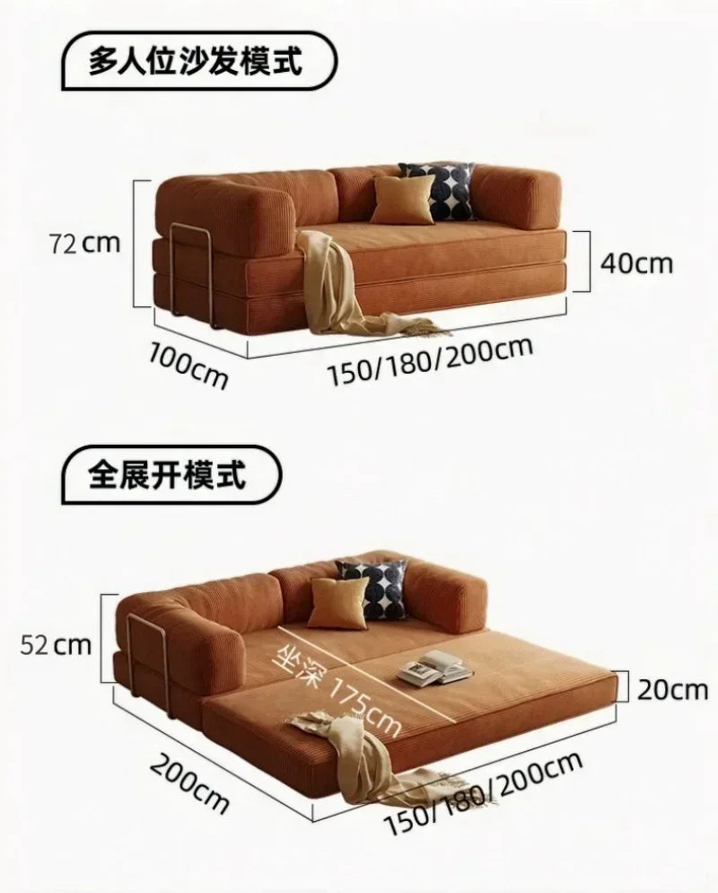 Vacuum Compression Sofa, Multifunctional Sofa Bed in The Living Room, A New Choice for Home Comfort, Customizable,Source Factory