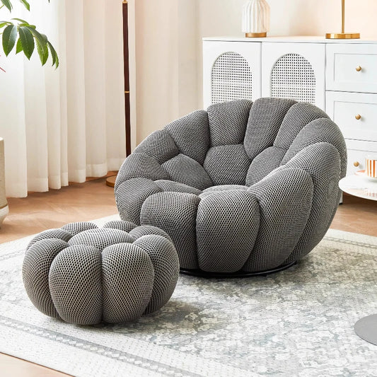 Relaxing Lazy Sofa Reclining And Sleeping Rotating Leisure Sofa Chair Living Room Sofas Bed Stool Leisure Chair Armchairs