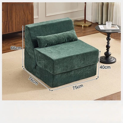 Folding Sofa Bed Vacuum Compression Convertible Sofa in Bed Retro High-end Corduroy Living Room Washable Customizable