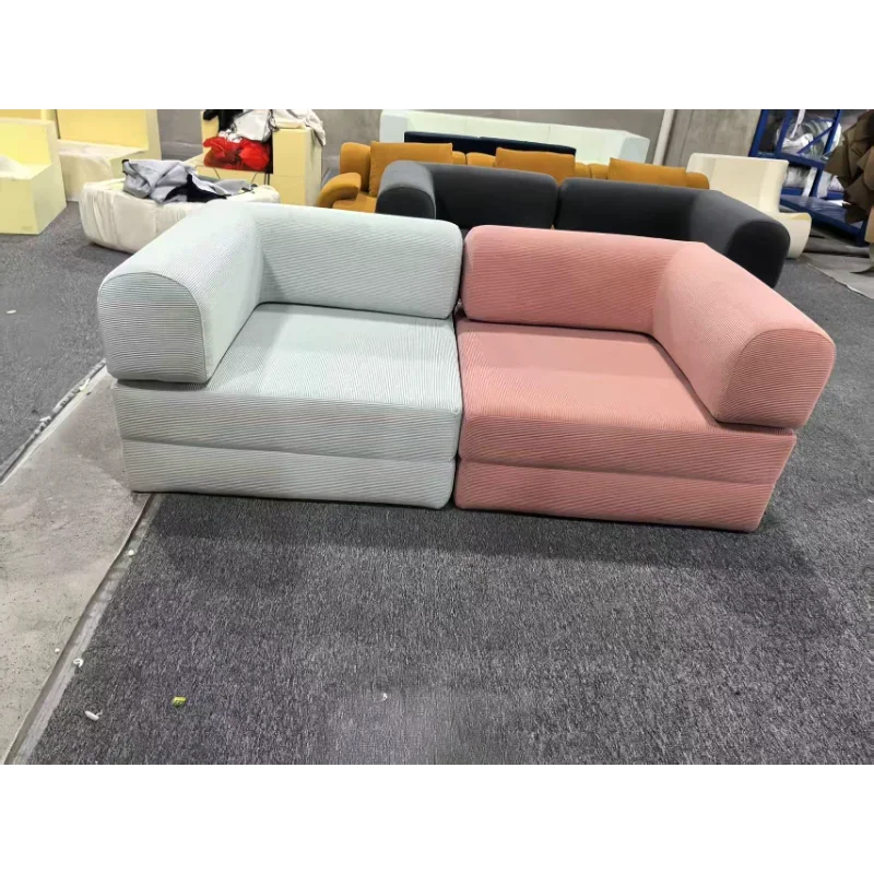 Two-tone Teddy Sofa, Compression Sofa, Multifunctional Sofa, Popular Model, Support Color Customization, Washable