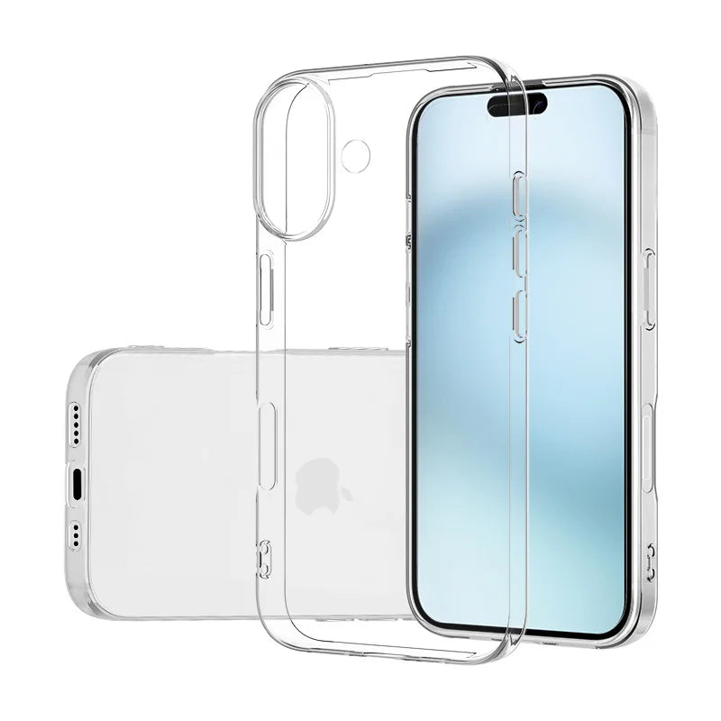 Ultra Thin Silicone Soft Phone Case For iPhone 17 Pro Max Transparent Slim Shell For Apple 17 Air 17ProMax 17Air Shockproof TPU