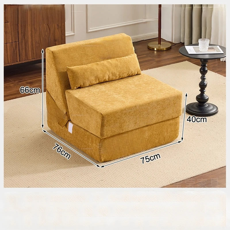 Folding Sofa Bed Vacuum Compression Convertible Sofa in Bed Retro High-end Corduroy Living Room Washable Customizable